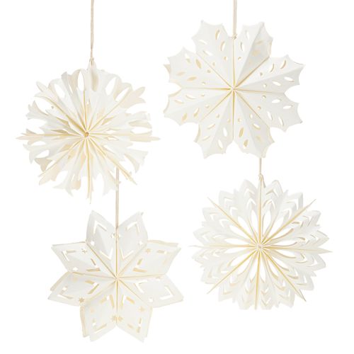 Elegant paper snowflakes for winter and Christmas decorations