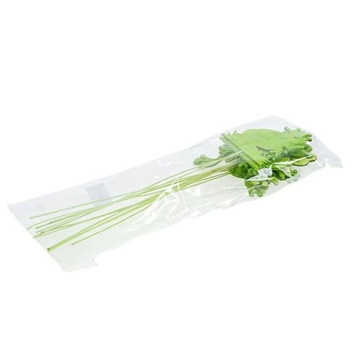 Floristik24 Decorative sticks frog green 7cm - 10cm 12pcs
