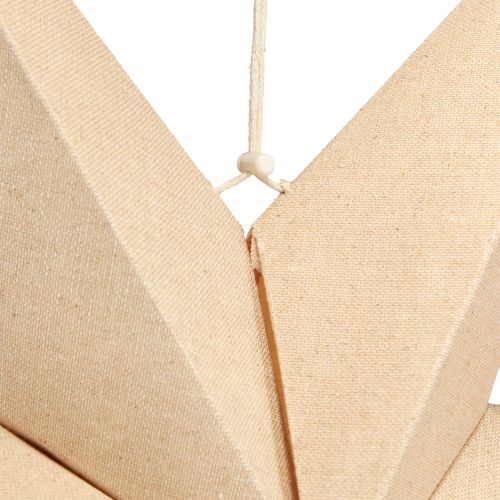 Product Decorative star, paper, jute, natural, lights, Ø75cm, Christmas