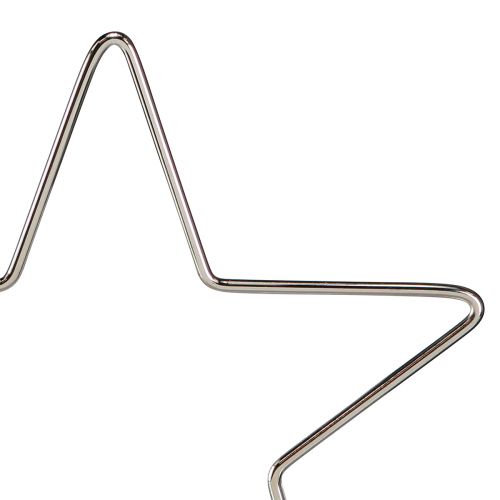 Product Decorative Star Christmas Decoration Silver Hanging Ø15cm Set of 6