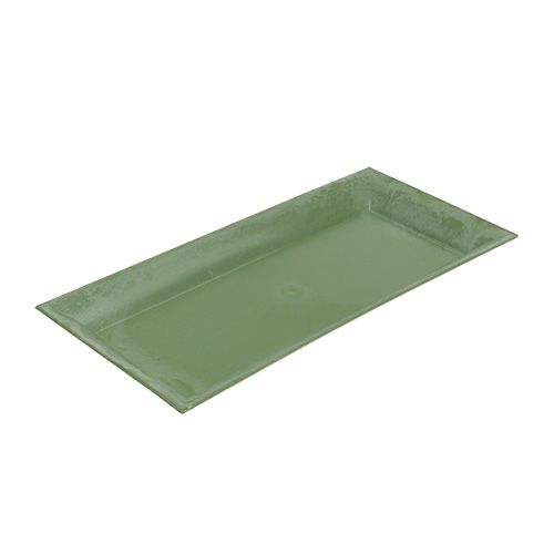 Floristik24 Decorative tray green 28cm x 12cm