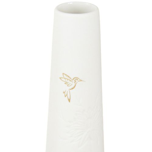 Product Decorative Tray Wood Mini Vases Ceramic White Gold 35x14cm