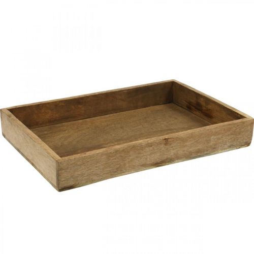 Product Decorative tray wooden tray rectangular arrangement underlay 37×25cm