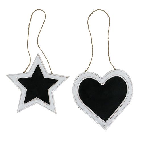 Floristik24 Decorative board to hang 17cm 4pcs