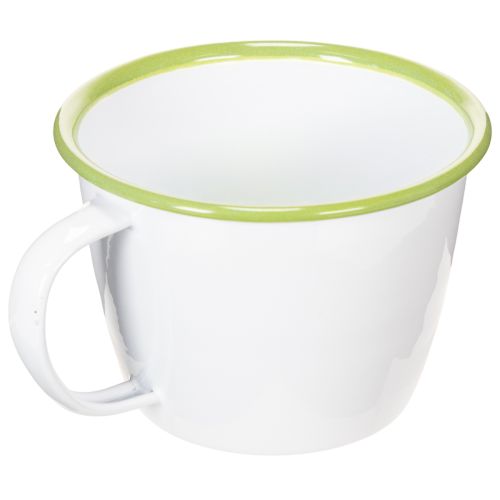 Decorative cup, enamelled plant pot, Ø11cm H8cm | Floristik24.ie