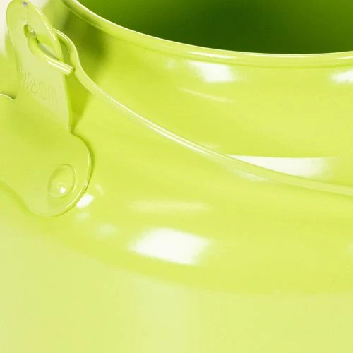 Decorative metal teapot, apple green - flower pot - Ø20cm H15cm - versatile garden decoration and gift idea | Floristik24.ie