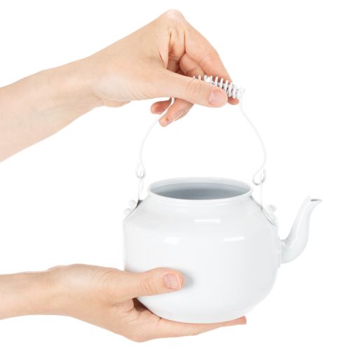 Decorative metal teapot with vintage look for flower arrangements | Floristik24.ie