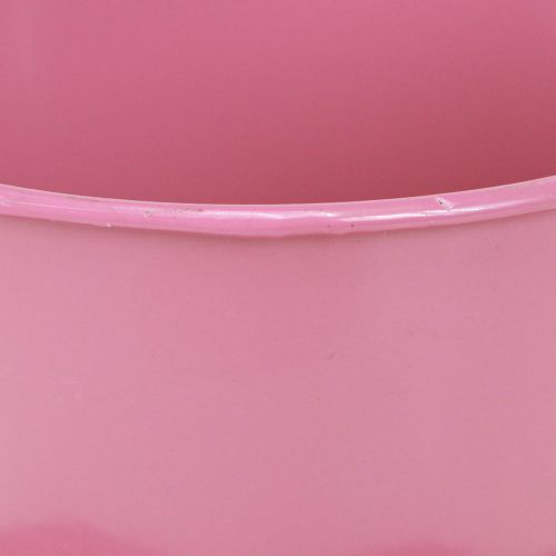 Product Decorative tea cup metal cup with plate pink Ø12 H10cm 8 pcs