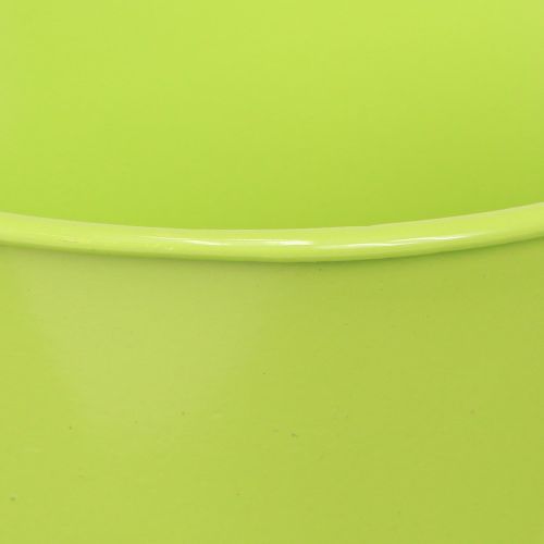 Product Decorative tea cup metal with plate light green Ø12 H10cm 8 pcs