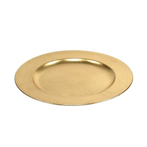Product Decorative plate gold Ø28cm