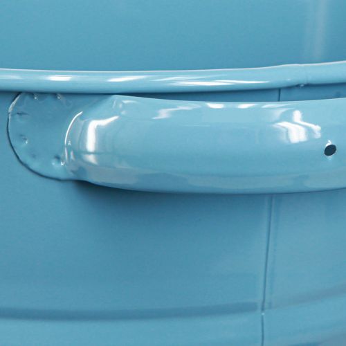 Product Decorative pot flower pot metal in blue 31cmx26cmx21.5cm