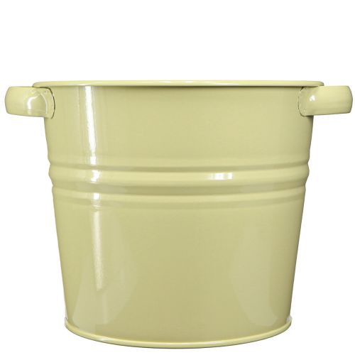 Product Decorative Pot Metal Green-Yellow Flower Pot 31x26x21.5cm