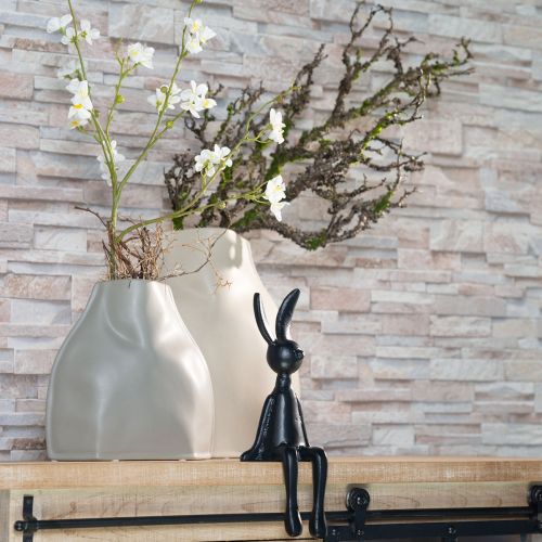 Product Decorative Vase Ceramic Gray Modern Ceramic Decoration 22×9×22.5cm