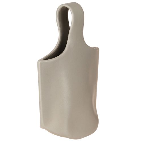 Decorative Vase Ceramic Bag Shopper Gray 19×4.5×33cm