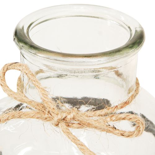 Product Decorative Vases Bottle Vase Glass on Base 12×12×20cm 4pcs