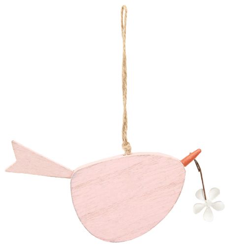 Product Decorative bird spring decoration hanging decoration wood pink 15×8.5cm