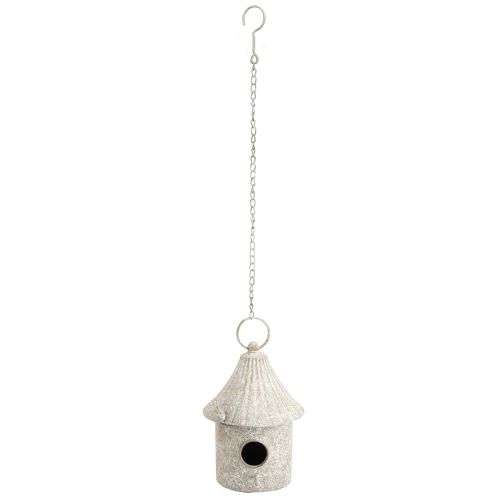 Product Decorative birdhouse metal hanging decoration in antique Ø15cm H21cm