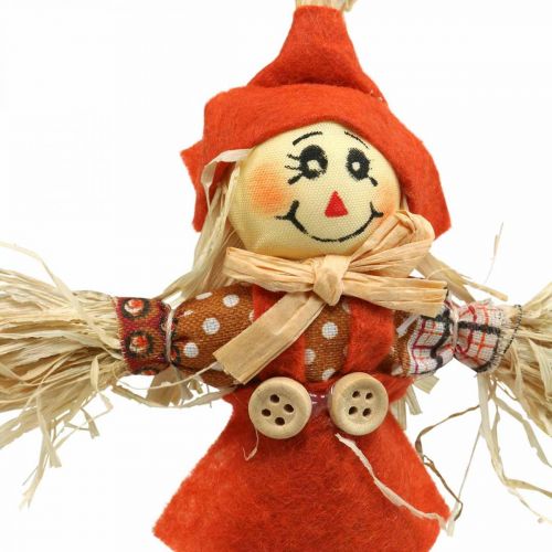 Floristik24 Scarecrow decoration 17cm assorted colors L33cm 16 pcs