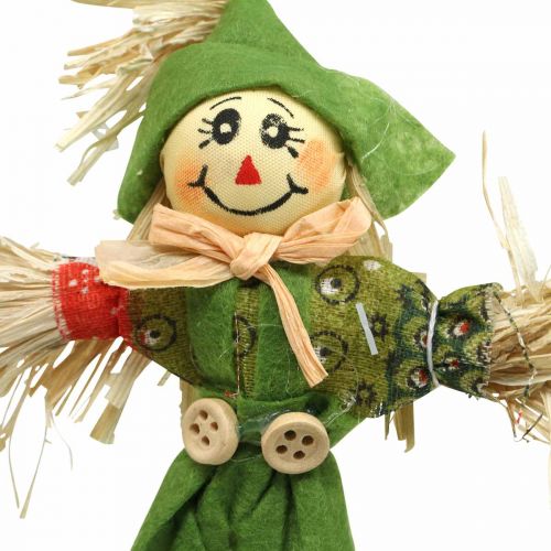 Floristik24 Scarecrow decoration 17cm assorted colors L33cm 16 pcs