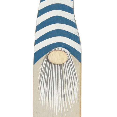 Floristik24 Decoration gnome Christmas tree decoration wood grey red 8-15cm 18 pcs