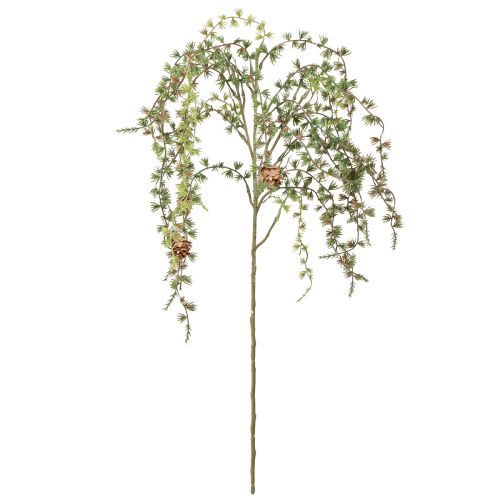 Product Decorative larch branch with cones, green, winter decoration 93cm, snowy, artificial Christmas branch