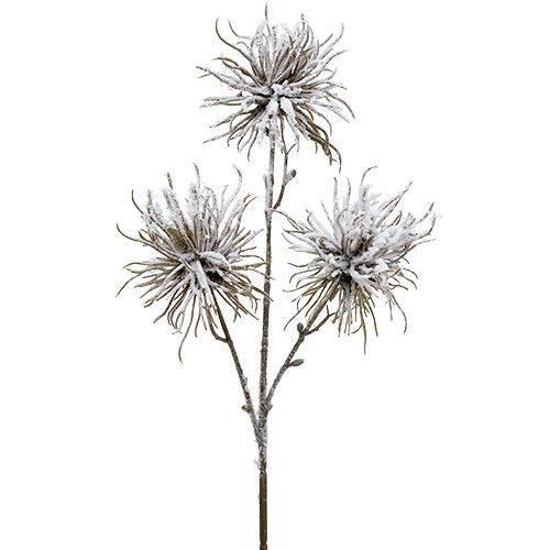 Decorative branch with snow 45cm 3pcs | Floristik24.ie