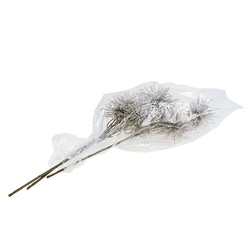 Decorative branch with snow 45cm 3pcs | Floristik24.ie