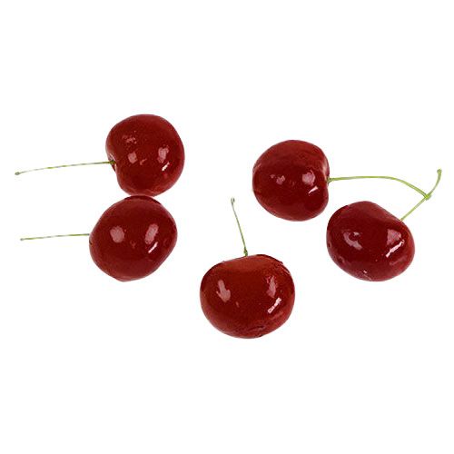 Decorative cherries dark red 3cm 12pcs
