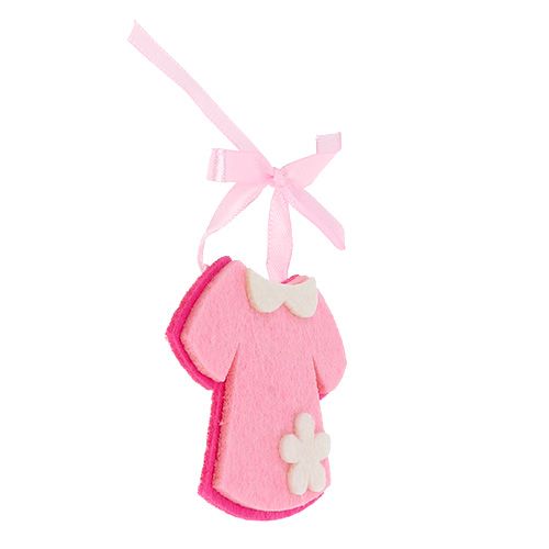 Product Decoration for birth felt dress pink 7cm 20pcs