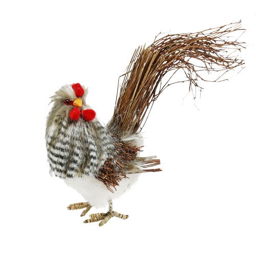 Floristik24 Decorative rooster standing 29cm