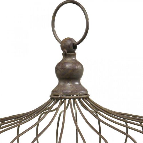 Product Decorative crown for hanging metal crown antique 6 hooks Ø28cm