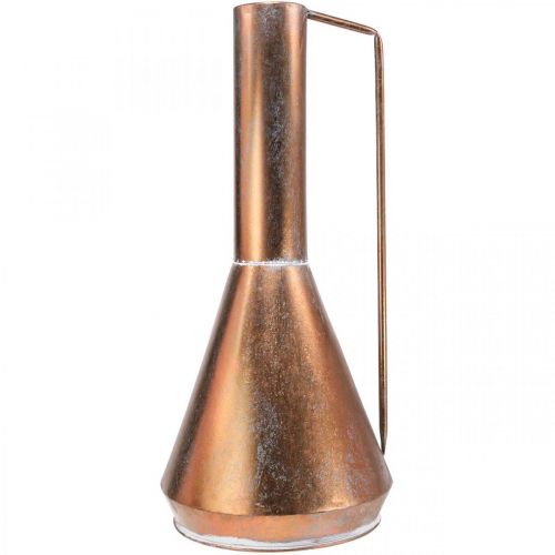 Product Elegant floor vase, vintage style, oriental, copper-colored metal decorative jug, Ø26cm H58cm