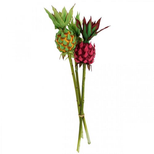 Floristik24 Deco pineapple artificial fruit deco fruits Ø7cm H50cm 3pcs