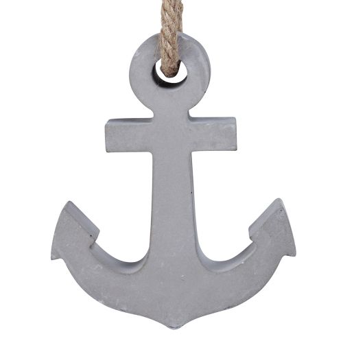 Product Decorative anchor concrete maritime gray white 11.5cmx14cm 2pcs