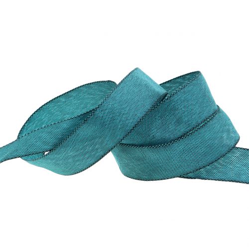 Product Decorative ribbon turquoise 25mm 20m