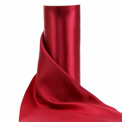 Floristik24 Satin ribbon table ribbon Bordeaux 200mm 10m