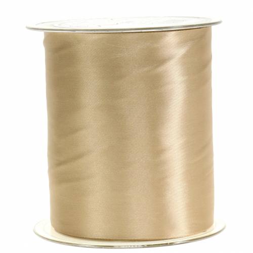 Floristik24 Satin ribbon table ribbon champagne 100mm 15m