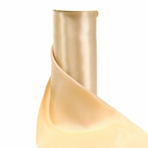 Satin ribbon table ribbon champagne 200mm 10m