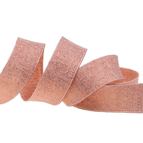 Product Decorative ribbon with mica copper 25mm 20m