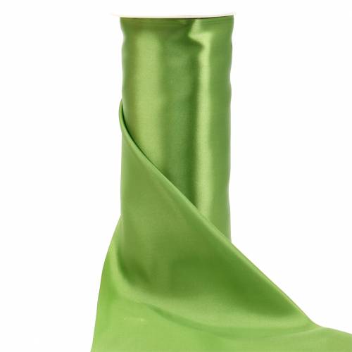 Floristik24 Satin ribbon table ribbon olive-green 200mm 10m
