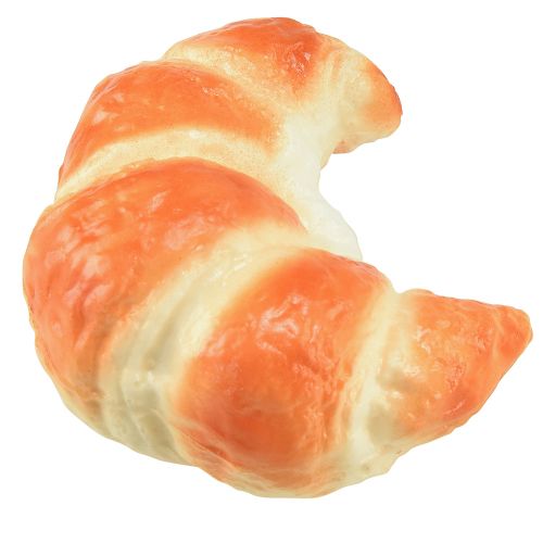 Product Deceptively realistic decorative croissants, artificial baked goods 10cm, food decoration set of 2 for shop windows and showrooms