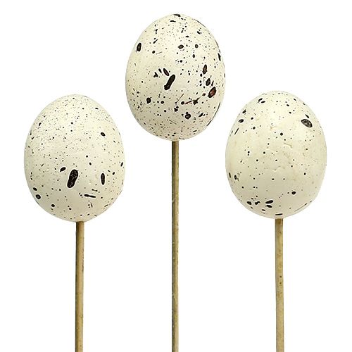 Floristik24 Decorative egg 5cm on a stick 12pcs