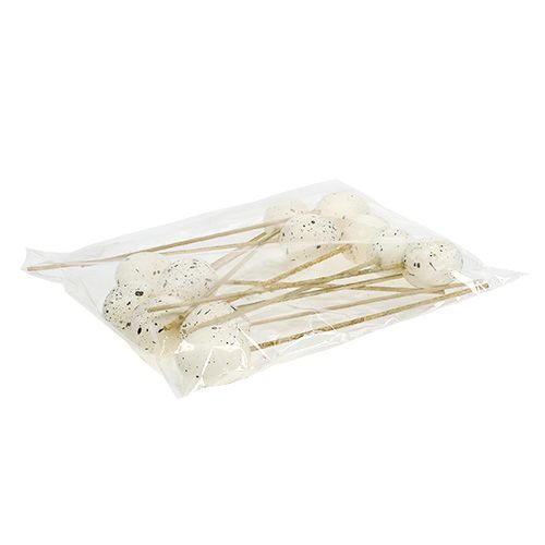 Floristik24 Decorative egg 5cm on a stick 12pcs