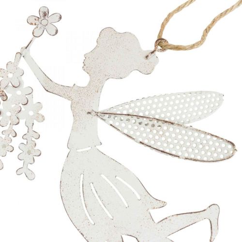 Product Decoration Fairy Window Decoration Spring Metal White Elf 15×10cm 2 Pcs