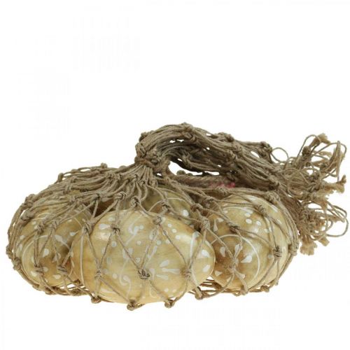 Floristik24 Wooden eggs, decorative eggs, Easter eggs made of mango wood 8×5cm 6 pcs