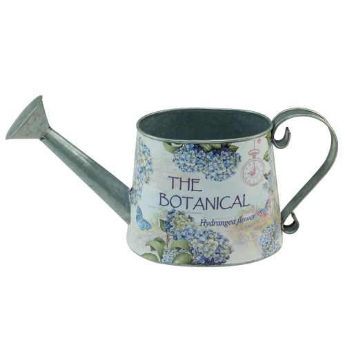 Product Decorative Watering Can Hydrangea Metal Vintage Flowers 30x11x14.5cm
