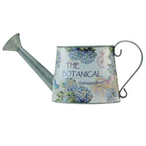 Product Decorative Watering Can Hydrangea Metal Vintage Flowers 30x11x14.5cm