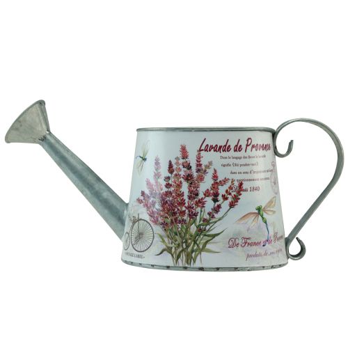 Product Decorative metal watering can, lavender, retro garden design, 30×11×14.5cm