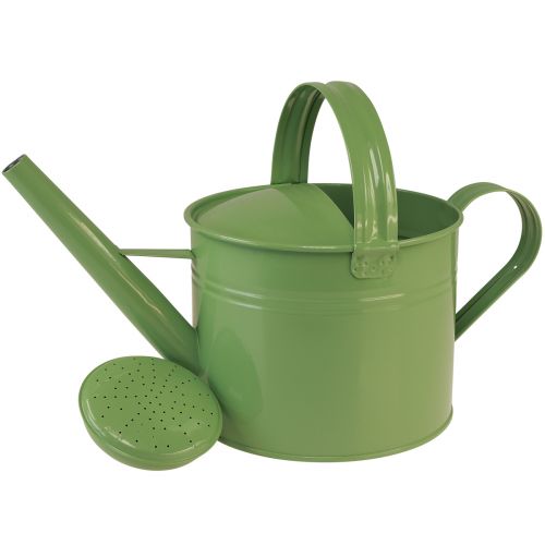 Product Decorative metal watering can, mint color, for plants &amp; decoration, spring/summer, H26cm, 5L