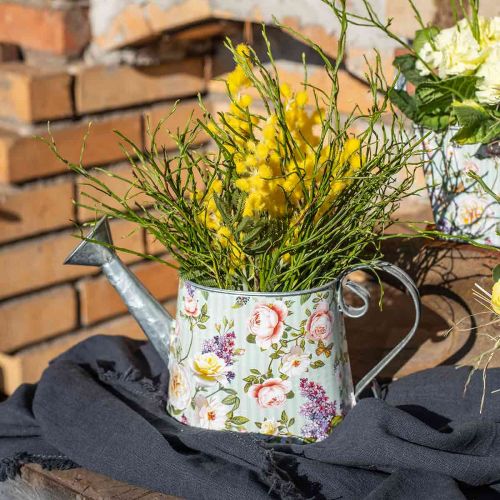 Product Decorative watering can country house metal for planting H16cm